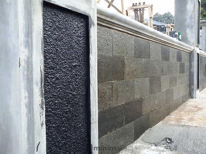 Pagar Batu Minimalis Modern! Jarang Digunakan Sehingga Berkesan Unik