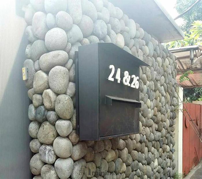 Pagar Batu Minimalis Modern! Jarang Digunakan Sehingga Berkesan Unik