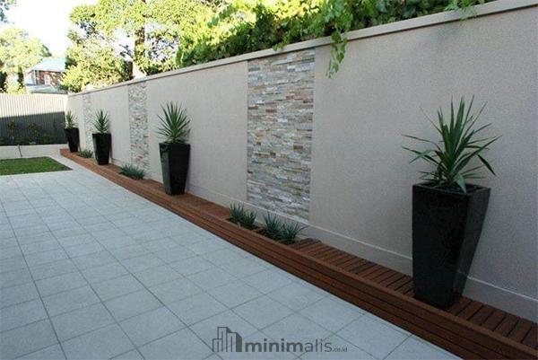 Model Pagar Tembok Tinggi Minimalis, Membuat Maling Makin Merana