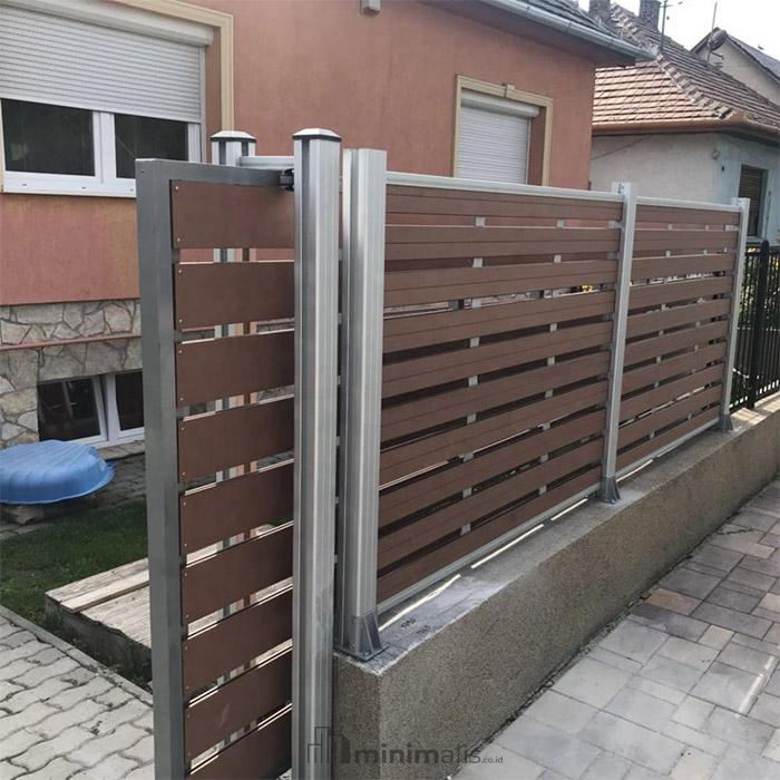 45+ Gaya Pintu Pagar Minimalis dan Material yang Digunakan