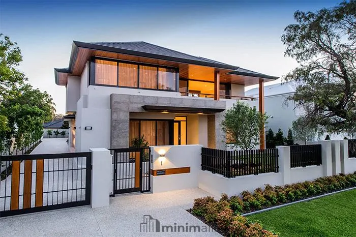 pagar rumah mewah minimalis modern