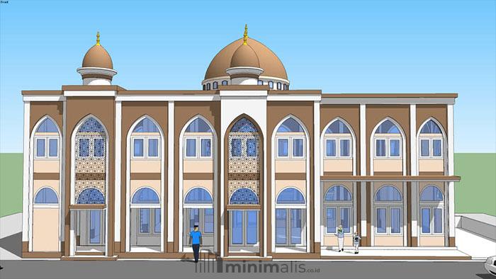 desain masjid 2 lantai sederhana
