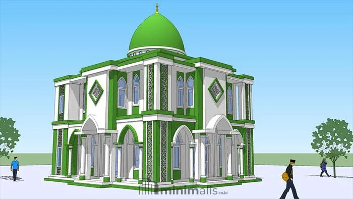 desain masjid gambar masjid minimalis 2 lantai