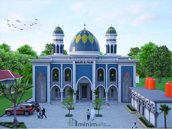 gambar masjid minimalis modern 2 lantai