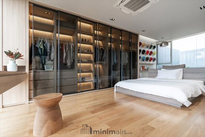 lemari dinding kamar tidur minimalis