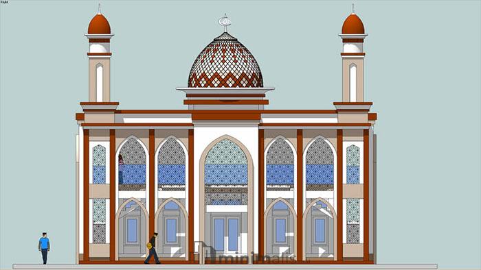 masjid minimalis 2 lantai