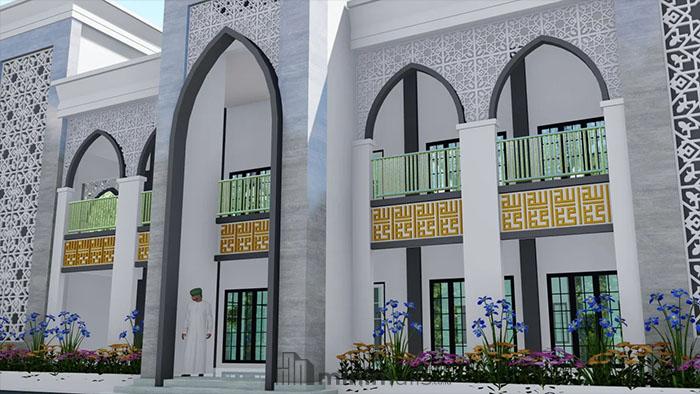 masjid modern 2 lantai
