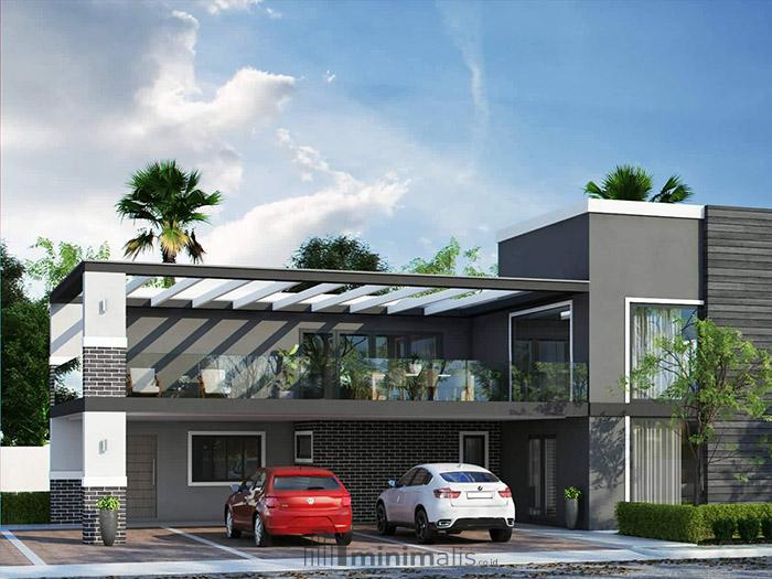 gambar model rumah 2 lantai sederhana