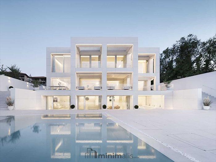 rumah warna putih tulang