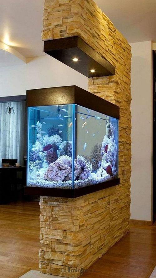 sekat ruang tamu aquarium