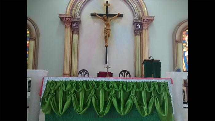 taplak meja altar gereja katolik
