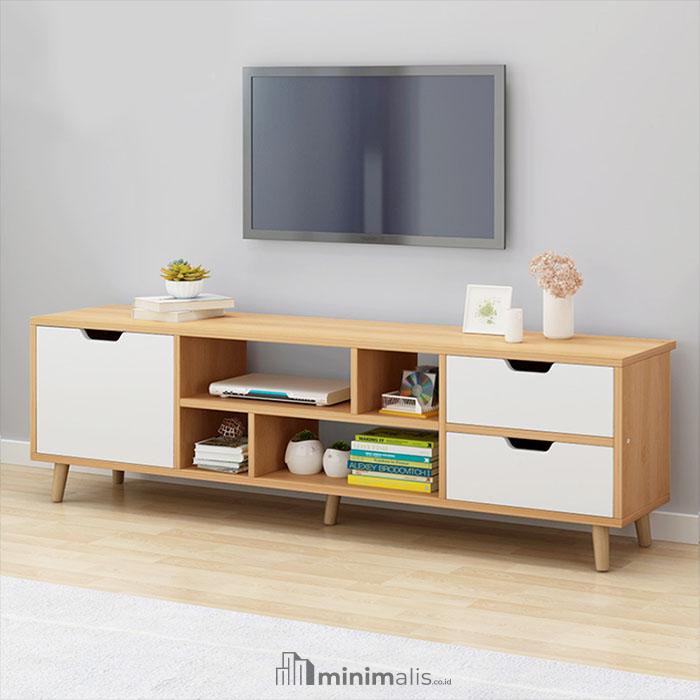 contoh meja tv kayu