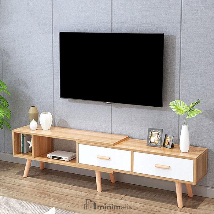 meja tv kayu modern