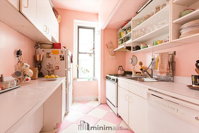 inspirasi dapur pink