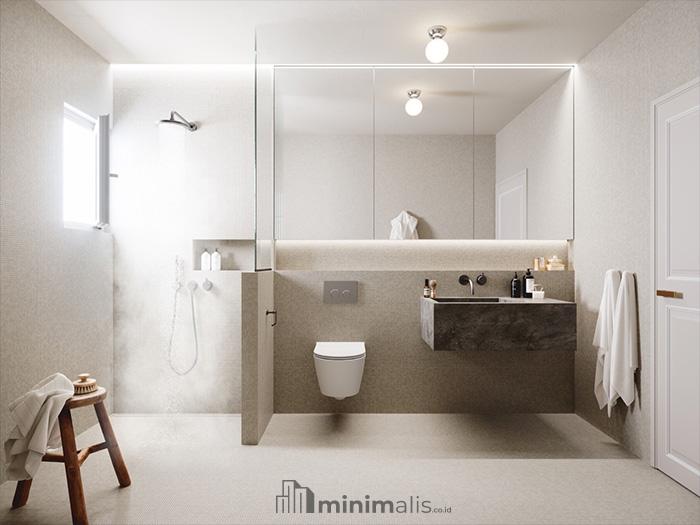 kamar mandi modern ukuran kecil