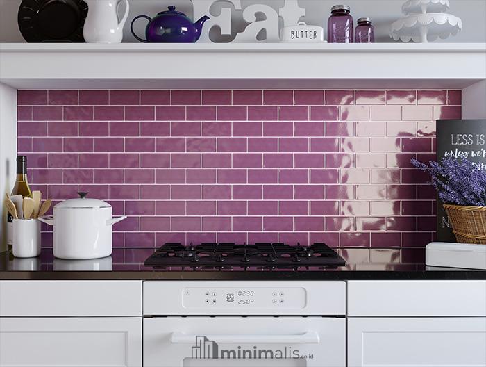 keramik dapur warna ungu