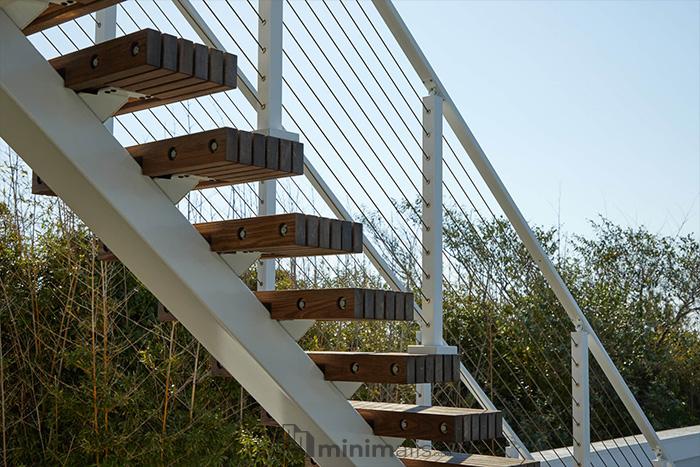 model pagar tangga stainless